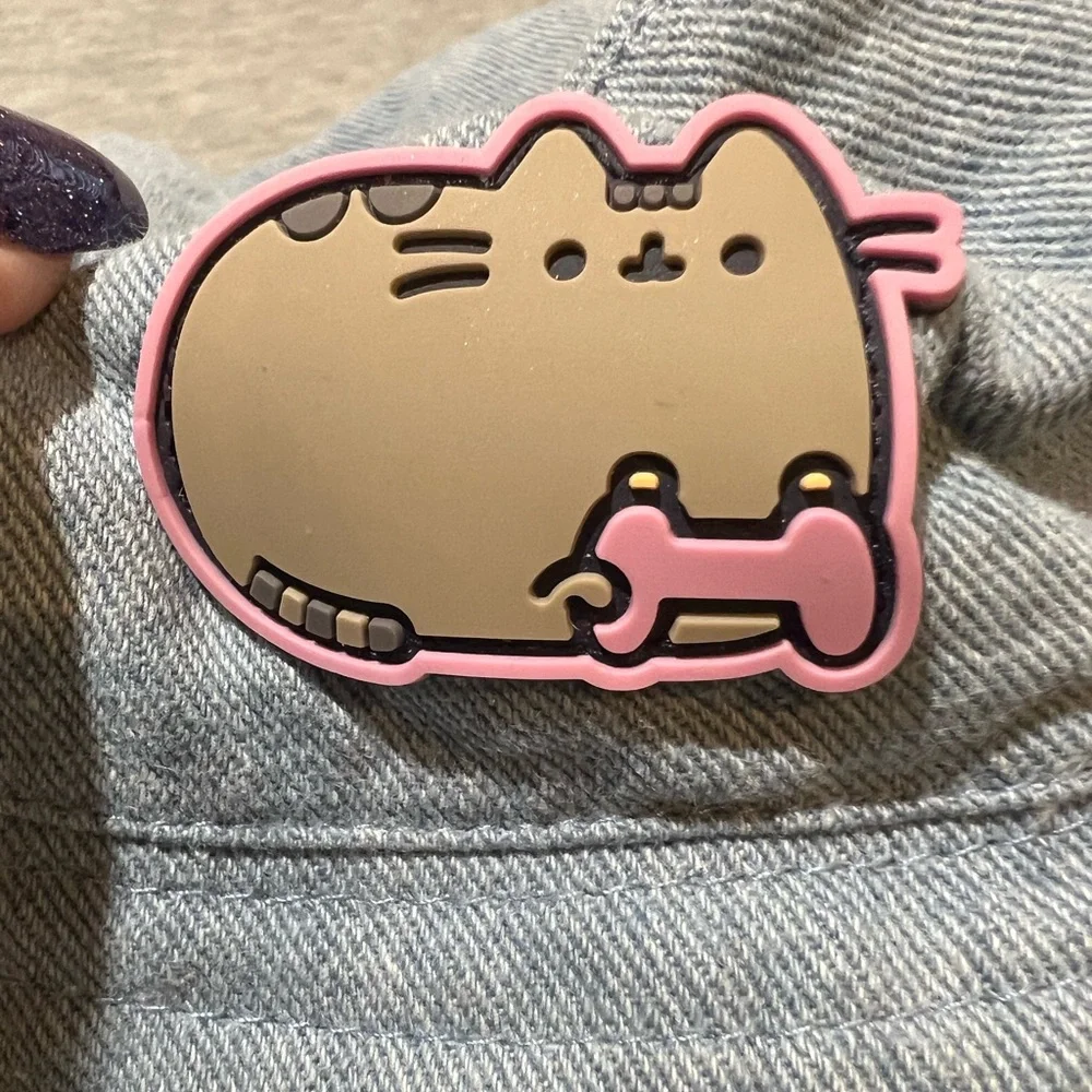 Pusheen The Cat‎ Reserved Kids Light Blue Bucket Hat with Patch 5-9 years denim